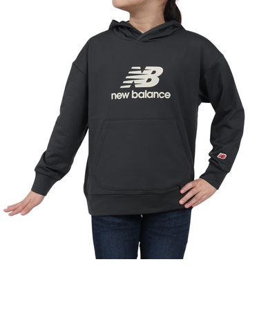 ニューバランス（new balance）吸水速乾 スタックドロゴ スウェット フーディ ABT45506ACK