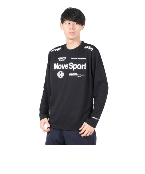デサント（DESCENTE）オーセンティックロゴ 長袖シャツ ST4FLT00M BK00