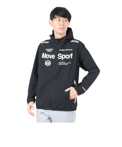 デサント（DESCENTE）AIRY TRANSFER ウォーム オーセンティックロゴ フーディー ST4FJK21M BK00