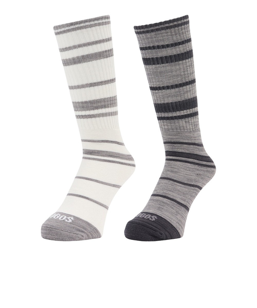 ロゴス 2足組 ボーダークルー ソックス 3275-22M MON