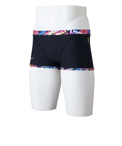 ミズノ（MIZUNO）競泳水着 メンズ 水泳 競泳練習用 ショートスパッツ N2MBB58796 ブラック