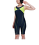ミズノ（MIZUNO）フィットネス水着 レディース 水泳 アクアフィットネス用 オールインワン N2JGB30183 ネイビー ライム