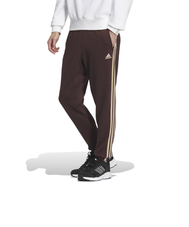 アディダス（adidas）エッセンシャルズ プラス レギュラーフィット スリーストライプス フレンチテリー カフパンツ KWF03-JH1060