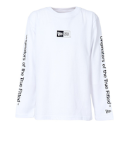 ニューエラ（NEW ERA）ユース 長袖 コットン Tシャツ Originators of the True Fitted ホワイト 14325131