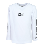 ニューエラ（NEW ERA）ジュニア 長袖 コットン Tシャツ Originators of the True Fitted ホワイト 14325139