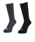 ロゴス 2足組 ロゴ クルーソックス 3275-23M DRK