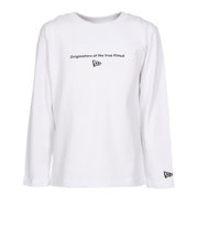 ニューエラ（NEW ERA）ユース 長袖 コットン Tシャツ Circle OOTTF ホワイト 14325135