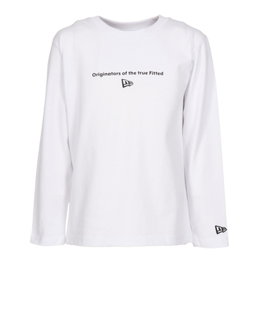 ニューエラ（NEW ERA）ユース 長袖 コットン Tシャツ Circle OOTTF ホワイト 14325135