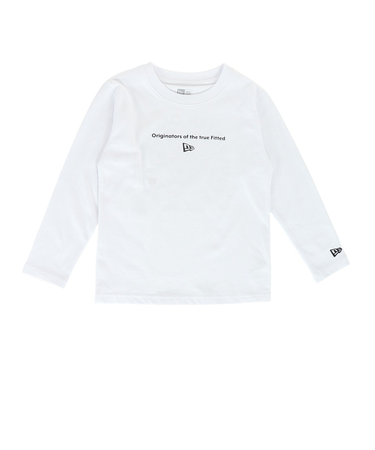 ニューエラ（NEW ERA）ジュニア 長袖 コットン Tシャツ Circle OOTTF ホワイト 14325141