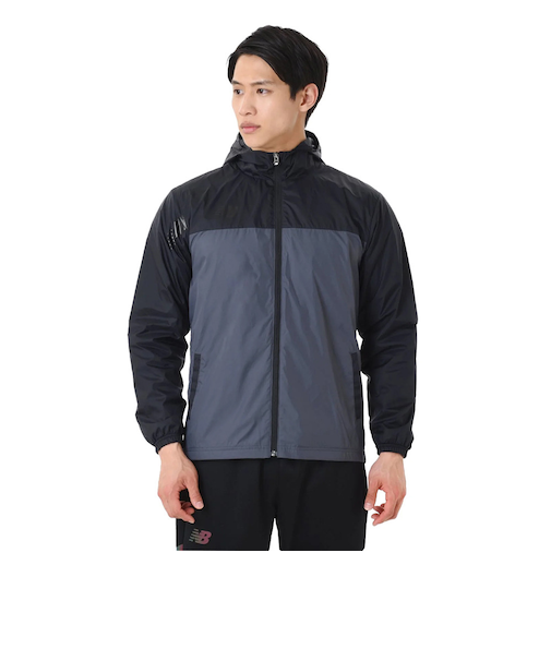 ニューバランス(new balance)Black Out Collection ウーブンジャケット 裏起毛 AMJ45283CHC