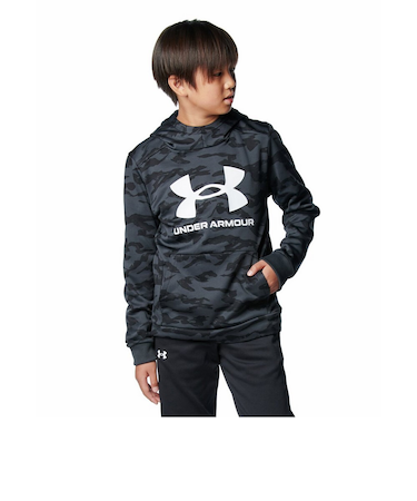 アンダーアーマー(UNDER ARMOUR)アーマーフリース プリント ビッグロゴ フーディー 1388280 001