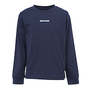 ジュニア ポリテンジク ロゴ ロングスリーブTシャツ CT4F0057-TR865-GRHD NVY