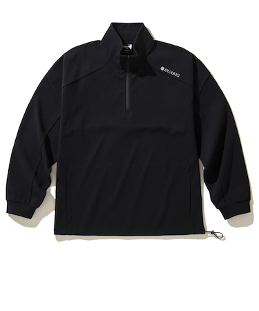 デュアリグ（DUARIG）ポリダンボール ハーフジップ スウェットシャツ 4F0006-TRSW-860HD BLK