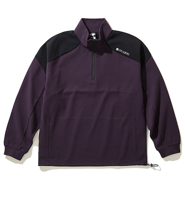 デュアリグ（DUARIG）ポリダンボール ハーフジップ スウェットシャツ 4F0006-TRSW-860HD VIO