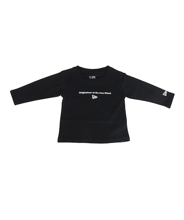 ニューエラ（NEW ERA）ジュニア 長袖 コットン Tシャツ Circle OOTTF ブラック 14325142