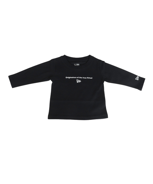 ニューエラ（NEW ERA）ジュニア 長袖 コットン Tシャツ Circle OOTTF ブラック 14325142