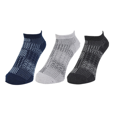 紳士 ロゴス 3足組 ベーシック撚り杢 SNK ソックス 1L507W MON