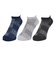 紳士 ロゴス 3足組 ベーシック撚り杢 SNK ソックス 1L507W MON