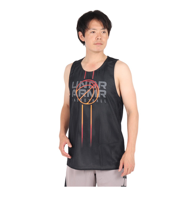 アンダーアーマー（UNDER ARMOUR）バスケットボールウェア ベースライン リバーシブル タンクトップ 1387088 002