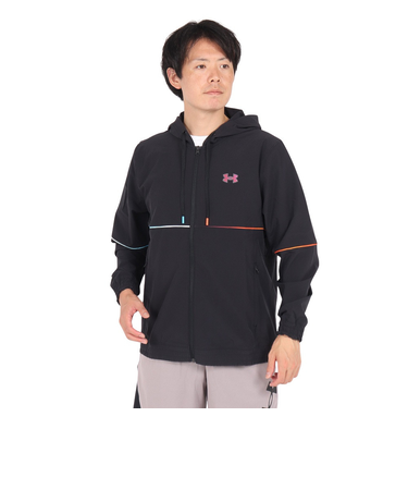 アンダーアーマー（UNDER ARMOUR）バスケットボールウェア ベースライン ファイア アンド アイス ウーブン ジャケット 1387812 001