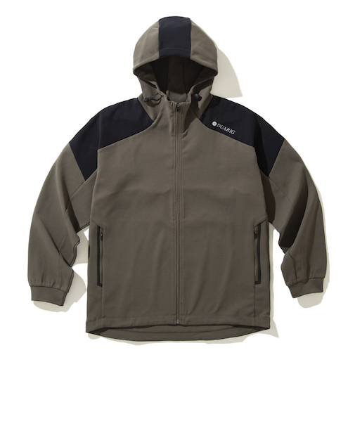 デュアリグ（DUARIG）ポリダンボール フルジップパーカー 4F0005-TRSW-860HD KHK