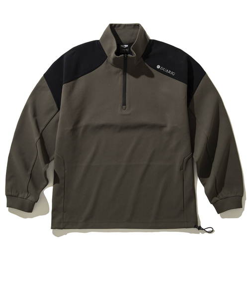 デュアリグ(DUARIG)ポリダンボール ハーフジップスウェット 4F0006-TRSW-860HD KHK