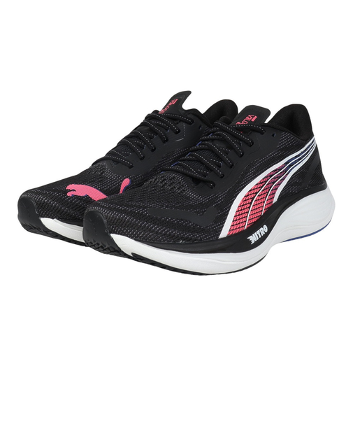 プーマ（PUMA）ランニングシューズ ヴェロシティニトロ3 ブラック 37774816 スニーカー ジョギング ウォーク 厚底 クッション性