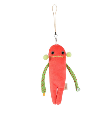 モケケ ストラップ ロビ MKK-0048RO ぬいぐるみマスコット