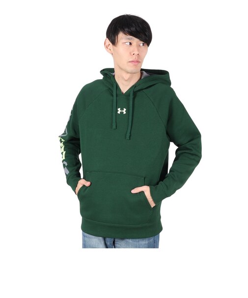 アンダーアーマー（UNDER ARMOUR）ライバルフリース スタンプト フーディー 1390303 301