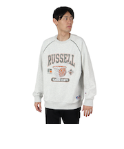ラッセル（RUSSELL）HighCotton カスレプリント スウェットシャツ RBM24F0004 MGRY