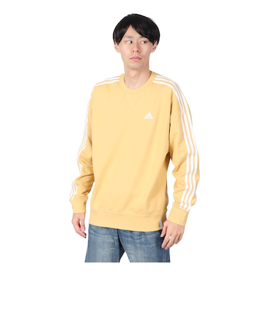 アディダス（adidas）エッセンシャルズ プラス ルーズフィット スリーストライプス フレンチテリー スウェットシャツ KWF01-JH1054