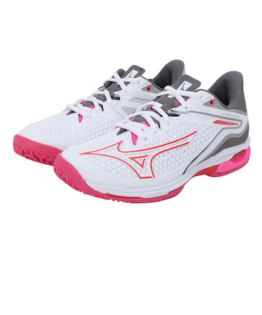 ミズノ（MIZUNO）オムニクレーコート用 テニスシューズ レディース ウエーブエクシードツアー 6 OC 61GB247358