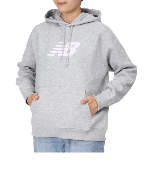 ニューバランス（new balance）Sport フリース ロゴ フーディ 裏起毛 WT43524AG