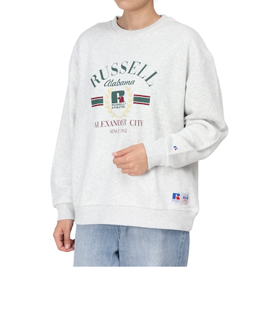 ラッセル（RUSSELL）HighCotton レトロ風 スウェットシャツ RBL24F1002 MGRY