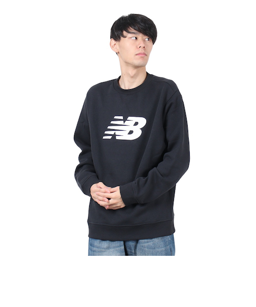 ニューバランス(new balance)SpEsCore スウェット クルーシャツ MT43905BK