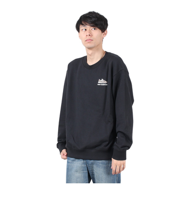 ニューバランス(new balance)574 Shoe Pack クルーネック スウェットシャツ MT43998BK