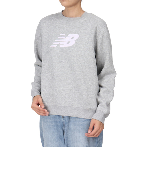 ニューバランス(new balance)Sport フリース ロゴ クルー 裏起毛 WT43526AG