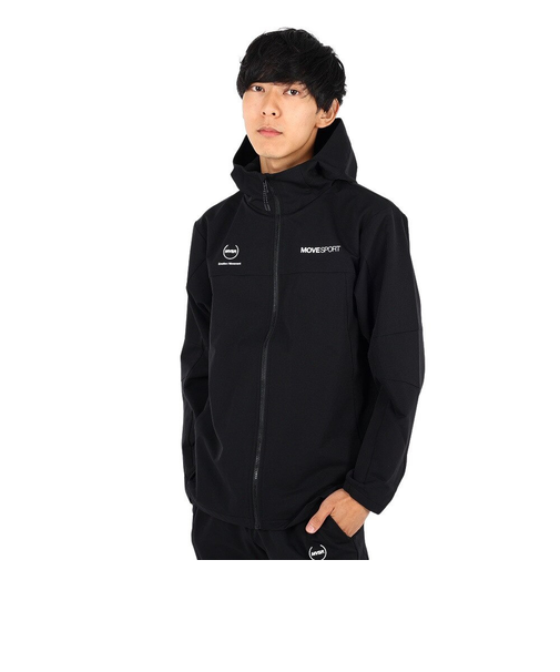 デサント（DESCENTE）HEATNAVI ソフトシェル バックロゴ フルジップフーディー DMMWJF13 BK