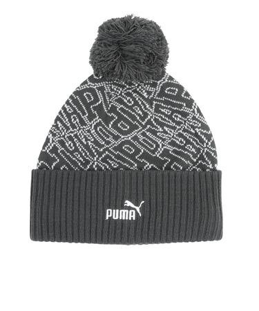 プーマ（PUMA）ニット帽 ユニセックス ポム ビーニー 02546903 グレー フリーサイズ ポンポン