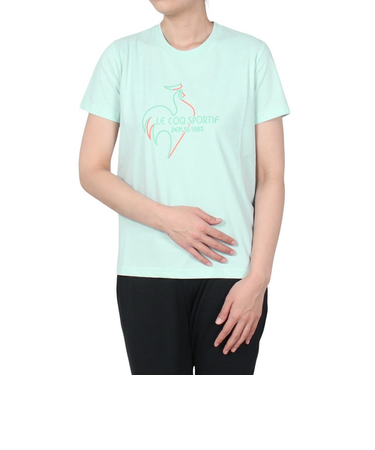 ルコックスポルティフ（lecoqsportif）ヘランカサンスクリーン 半袖Tシャツ QMWXJA01 GR