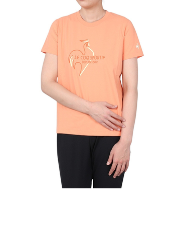 ルコックスポルティフ（lecoqsportif）ヘランカサンスクリーン 半袖Tシャツ QMWXJA01 OR