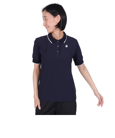 ルコックスポルティフ（lecoqsportif）クーリング ヘランカサンスクリーン 半袖ポロシャツ QMWXJA40 NV