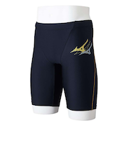 ミズノ（MIZUNO）水着 メンズ 水泳 アクアフィットネス用ハーフスパッツ N2JBB60495 ブラック