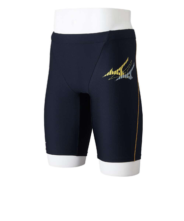 ミズノ（MIZUNO）水着 メンズ 水泳 アクアフィットネス用ハーフスパッツ N2JBB60495 ブラック