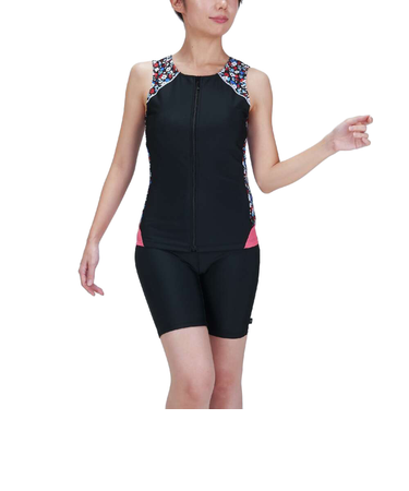 ミズノ（MIZUNO）フィットネス水着 レディース 水泳 アクアフィットネス用セパレーツ N2JGB84296 ピンク