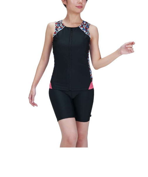 ミズノ（MIZUNO）フィットネス水着 レディース 水泳 アクアフィットネス用セパレーツ N2JGB84296 ピンク