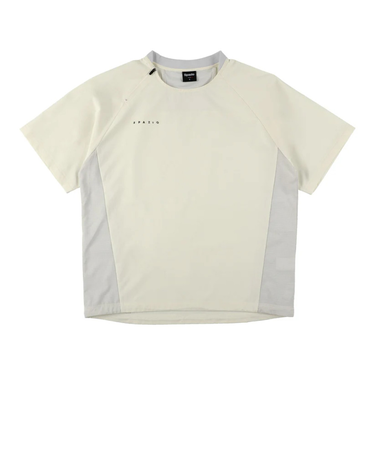 スパッツィオ(SPAZIO)サッカー フットサルウェア ジュニア ドットメッシュ切替半袖ピステシャツ GE-1012-34