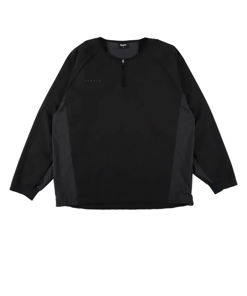 スパッツィオ(SPAZIO)サッカー フットサルウェア ジュニア ハーフジップドットメッシュ切替長袖ピステシャツ GE-1018-02