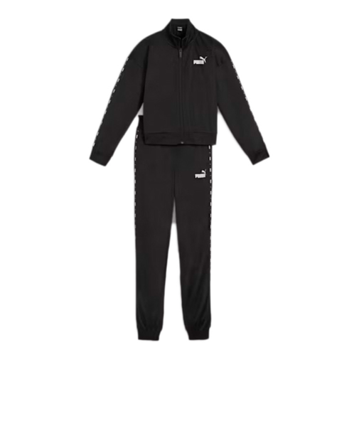 プーマ（PUMA）ガールズ テープ スーツ 上下セット 681415 01 BLK