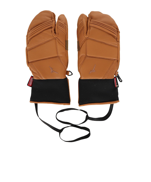 ミズノ（MIZUNO）スキーグローブ LEATHER 3FIN GLOVES Z2JYB50251